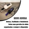 Mini Adega Porta Garrafas Vinho Suporte para 8 Garrafas Preto Organizador Bancada - 4