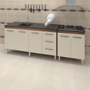 Ver imagem 6 de Balcao Pia 160cm e Cooktop 5 Bocas Savana Off White Mobbs