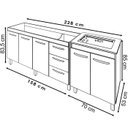 Ver imagem 4 de Balcao Pia 160cm e Cooktop 5 Bocas Savana Off White Mobbs