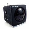 Mini Caixa de Som Portátil Rádio Fm Ws-909Rl - 1