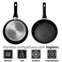Ver imagem 4 de Conjunto de Panelas de Indução Antiaderente Cerâmica Viena Preto 5 Peças - Casambiente