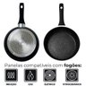 Conjunto de Panelas de Indução Antiaderente Cerâmica Viena Preto 5 Peças - Casambiente - 4