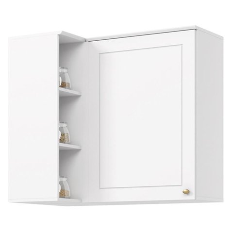 Aéreo Canto Reto 01 Porta Americana Branco Hp - Henn