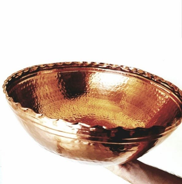Bowl de Cobre 2 Lts - Baulado e Ondulado - 2