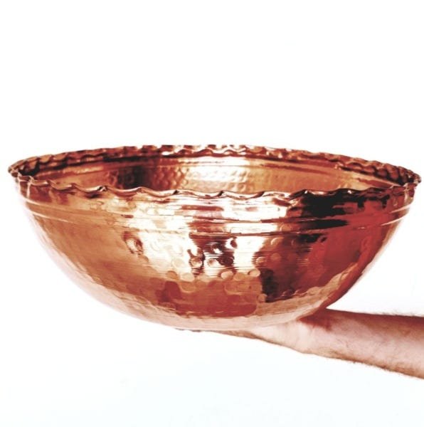 Bowl de Cobre 2 Lts - Baulado e Ondulado - 1