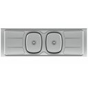 Ver imagem 3 de Pia de Cozinha em Inox com 2 Cubas 160 cm 30316Ghel Plus