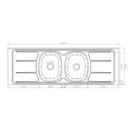 Ver imagem 5 de Pia de Cozinha em Inox com 2 Cubas 160 cm 30316Ghel Plus