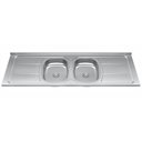 Ver imagem 1 de Pia de Cozinha em Inox com 2 Cubas 160 cm 30316Ghel Plus