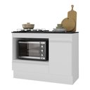 Ver imagem 2 de Balcão Cozinha para Cooktop+forno 105cm 1 Porta 1 Gaveta C/rodapé Veneza Multimóveis Mp2295 -