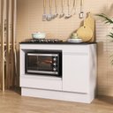 Ver imagem 1 de Balcão Cozinha para Cooktop+forno 105cm 1 Porta 1 Gaveta C/rodapé Veneza Multimóveis Mp2295 -