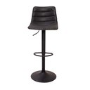 Ver imagem 3 de Banqueta Alta Estofado Com Encosto Alto Giratória Para Cozinha Barbacena Éssen Preto Vintage Luxo