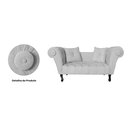 Ver imagem 3 de Namoradeira Recamier Sofá Decorativo 02 Lugares Dubai Corano Branco - Lm Decor