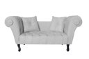 Ver imagem 2 de Namoradeira Recamier Sofá Decorativo 02 Lugares Dubai Corano Branco - Lm Decor