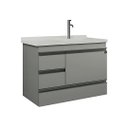 Ver imagem 2 de Conjunto Gabinete de Banheiro MDF Monza com Cuba e Espelho:Cobalto