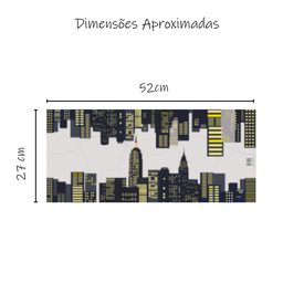 Adesivo de Parede Decoração Prédios Cidade a Noite - 9