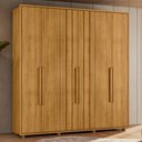 Ver imagem 2 de Guarda Roupa Casal Veronese Ripado 6 Portas Cumaru - Madetec