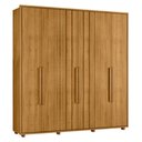 Ver imagem 1 de Guarda Roupa Casal Veronese Ripado 6 Portas Cumaru - Madetec