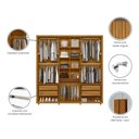 Ver imagem 3 de Guarda Roupa Casal Veronese Ripado 6 Portas Cumaru - Madetec
