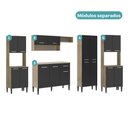 Ver imagem 4 de Armário de Cozinha Compacta Arizona Linea Carraro Carvalho com Preto