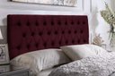 Ver imagem 2 de Cabeceira Painel Imperatriz 138 cm com Capitonê Suede Marsala