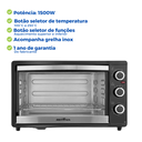 Ver imagem 3 de Forno de Bancada Elétrico Forninho 36 Litros 127v Britânia