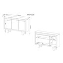 Ver imagem 3 de Balcão de Escritório ME4120 c/ 3 Portas Branco - Tecno Mobili