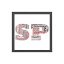Ver imagem 1 de Quadro Quadrado Gírias De São Paulo 24x18cm:Madeira branca
