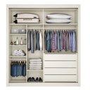 Ver imagem 4 de Guarda Roupa Zurique 1 Porta Espelhada 100% Mdf Off White - Móveis Europa