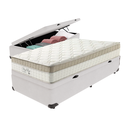 Ver imagem 1 de Cama Box Baú com Colchão de Molas Ensacadas Pillow In Anjos King Best Solteiro 88cm Branco