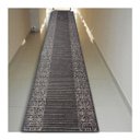 Ver imagem 4 de Tapete Passadeira Emborrachada Pvc Antiderrapante 0,65x3,00m Barrado Preto Bege