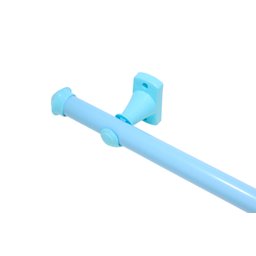 Kit Varão Para Cortina 2,50 Metros 28Mm Azul Compacto - 1