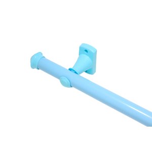 Kit Varão Para Cortina 2,50 Metros 28Mm Azul Compacto