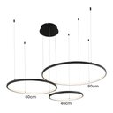 Ver imagem 3 de Lustre Pendente Sindora Qd05363 Preto Led Bivolt