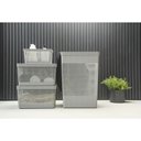 Ver imagem 6 de Cesto de Roupa Grid Chumbo 49 L com Tampa 38 x 28 x 55,2 cm