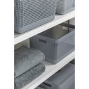 Ver imagem 7 de Cesto de Roupa Grid Chumbo 49 L com Tampa 38 x 28 x 55,2 cm