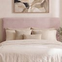 Ver imagem 2 de Cabeceira Painel Suspenso Casal 140 cm Luna Retangular Boucle Rose Artte