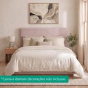 Ver imagem 7 de Cabeceira Painel Suspenso Casal 140 cm Luna Retangular Boucle Rose Artte