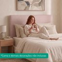 Ver imagem 6 de Cabeceira Painel Suspenso Casal 140 cm Luna Retangular Boucle Rose Artte