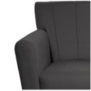 Ver imagem 6 de Kit 02 Poltronas Laura Pés Palito Linho Cinza Escuro - ADJ Decor