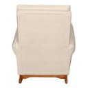 Ver imagem 5 de Poltrona de Amamentação e Descanso Paris com Base Balanço e Puff Bouclé Off White - Desk Design