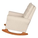Ver imagem 3 de Poltrona de Amamentação e Descanso Paris com Base Balanço e Puff Bouclé Off White - Desk Design