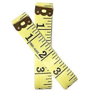 Kit 2 Fitas Métricas Costura Medida Corporal 1,5m Medir Roupa Corpo Costura Artesanato Superfí