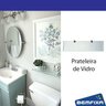 Prateleira de vidro Retangular 40X15cm Bemfixa - 3