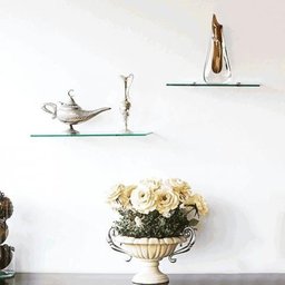 Prateleira de vidro Retangular 40X15cm Bemfixa - 1 Prateleira de vidro Retangular 40X15cm Bemfixa - 1