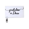 Porta Chaves Magnético Gratidão a Deus Branco - Admito - 2