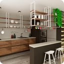 Ver imagem 2 de Prateleira Estilo Industrial Suspensa Teto Cozinha 60cm B.M