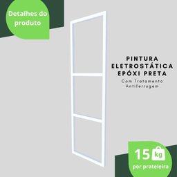 Prateleira Estilo Industrial Suspensa Teto Cozinha 60cm B.M - 3