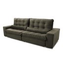 Ver imagem 6 de Sofá Retrátil Reclinável Zurique 3,00m Suede Velut Tabaco c/ Molas no Assento - King House