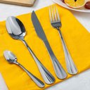 Ver imagem 4 de Faqueiro Aço Inox 24 Peças Positano Prata Lyor