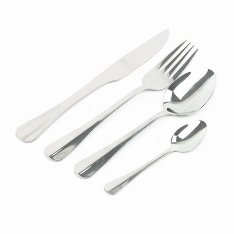 Faqueiro Aço Inox 24 Peças Positano Prata Lyor